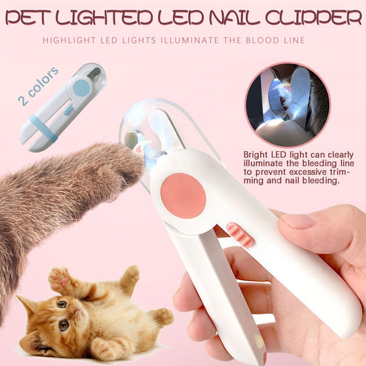 LED Professional Pet Nail Clippers for Dogs and Cats