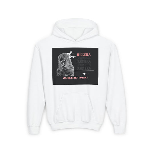 "Born to Rule – Youth Motivational Hoodie Design"