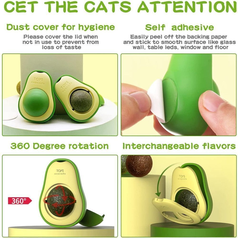 Cute Avocado Catnip Toy – Fun & Healthy for Cats