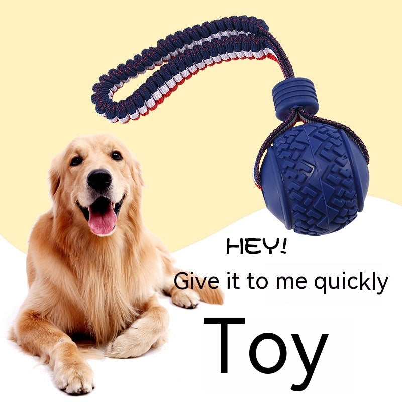 Interactive Dog Toy Ball with Rope for Chewing and Training