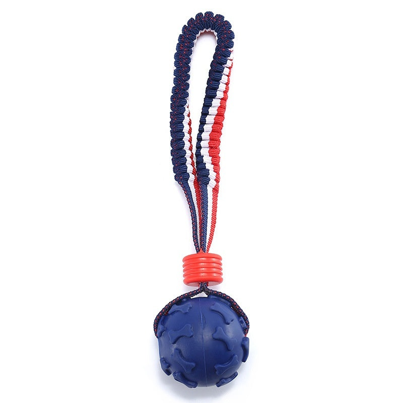 Interactive Dog Toy Ball with Rope for Chewing and Training