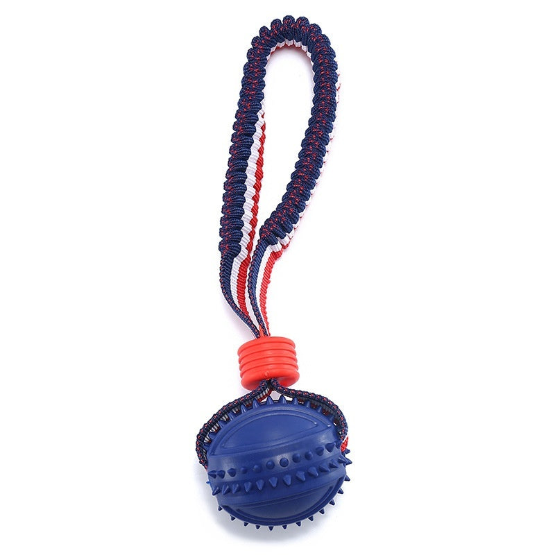 Interactive Dog Toy Ball with Rope for Chewing and Training