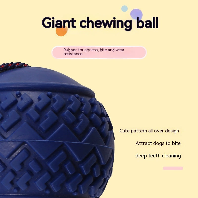 Interactive Dog Toy Ball with Rope for Chewing and Training