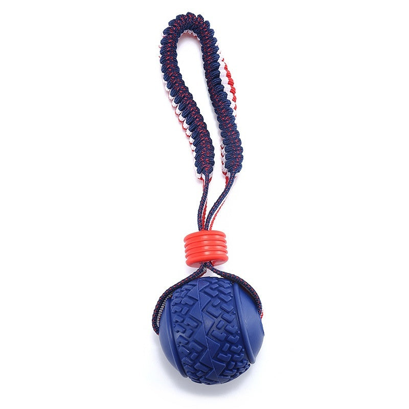 Interactive Dog Toy Ball with Rope for Chewing and Training