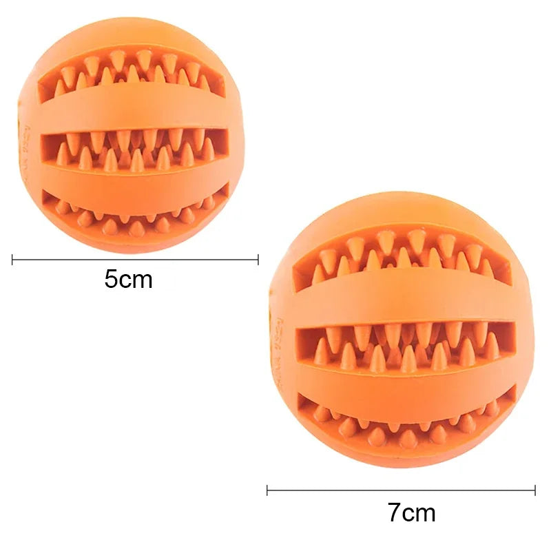 Interactive Dog Ball Toy for Small Dogs, Chew & Clean