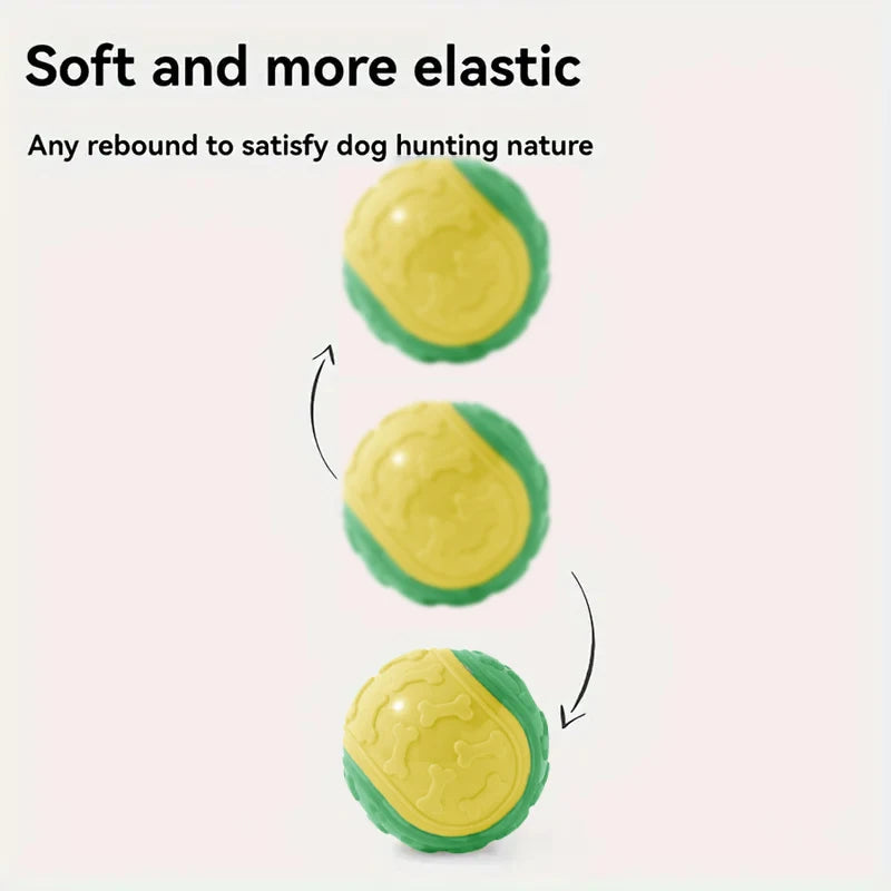 Soft Squeaky Dog Ball – Durable, Interactive & Teeth Cleaning!