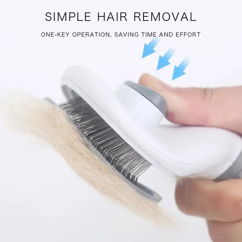 Self-Cleaning Pet Brush – Easy Grooming for Dogs & Cats!