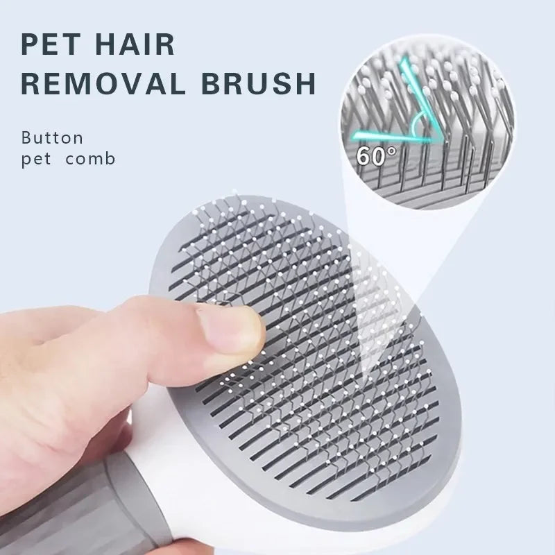 Self-Cleaning Pet Brush – Easy Grooming for Dogs & Cats!