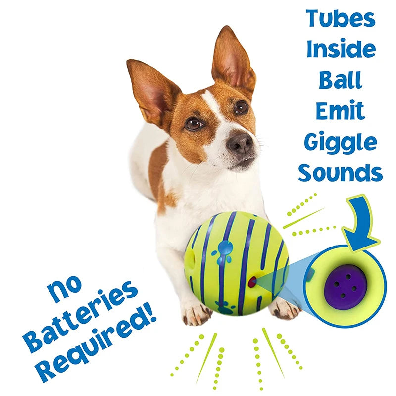 Self-Activated Squeaky Chew Ball – Fun & Teeth Cleaning!