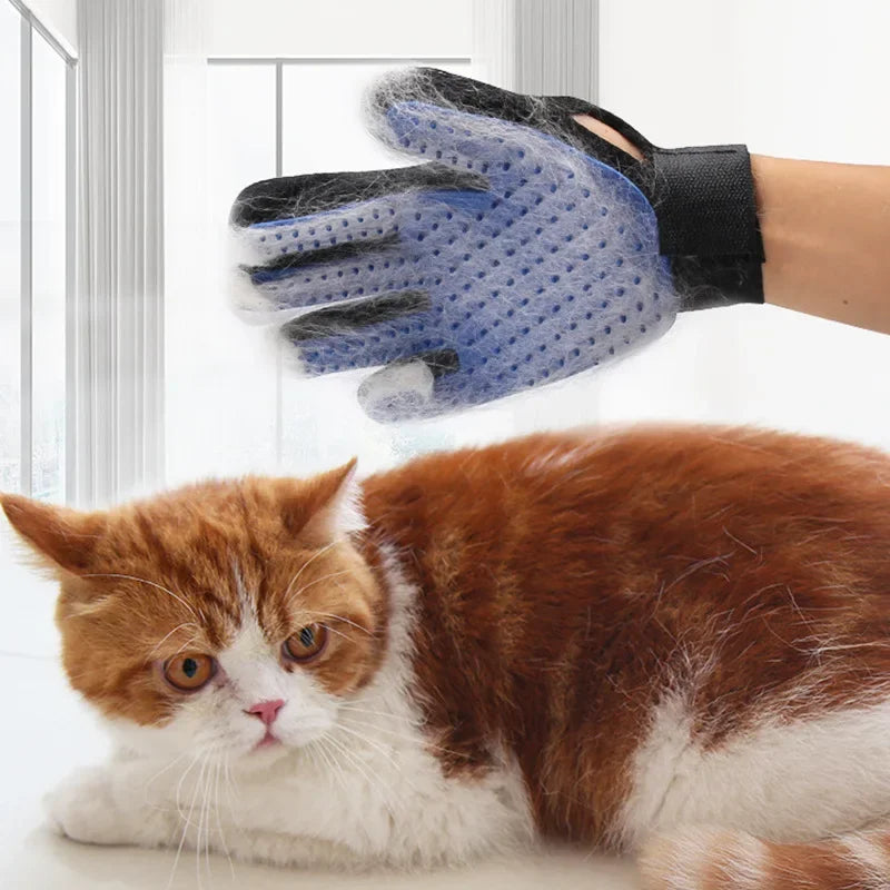 Silicone Pet Hair Removal Gloves for Cats and Dogs