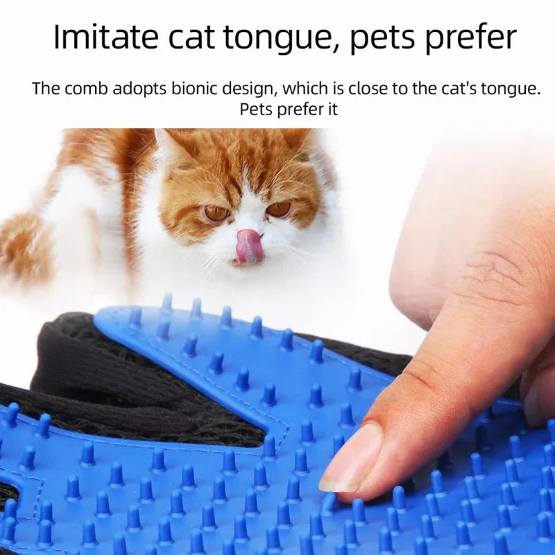 Silicone Pet Hair Removal Gloves for Cats and Dogs