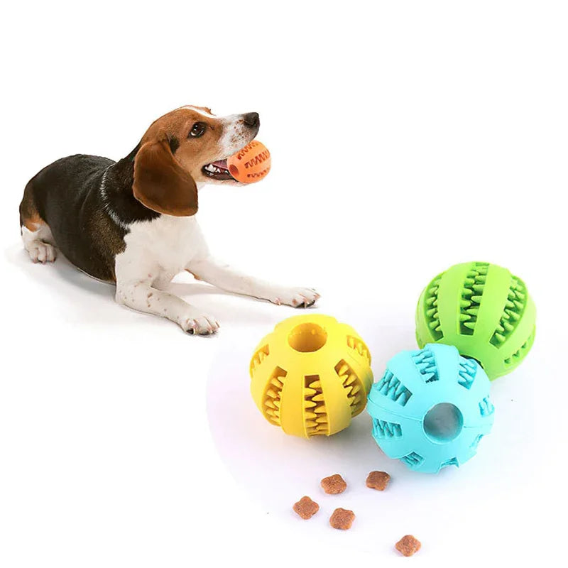 Interactive Dog Ball Toy for Small Dogs, Chew & Clean