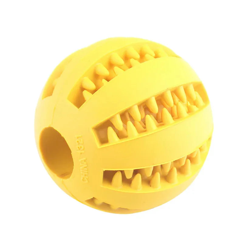 Interactive Dog Ball Toy for Small Dogs, Chew & Clean