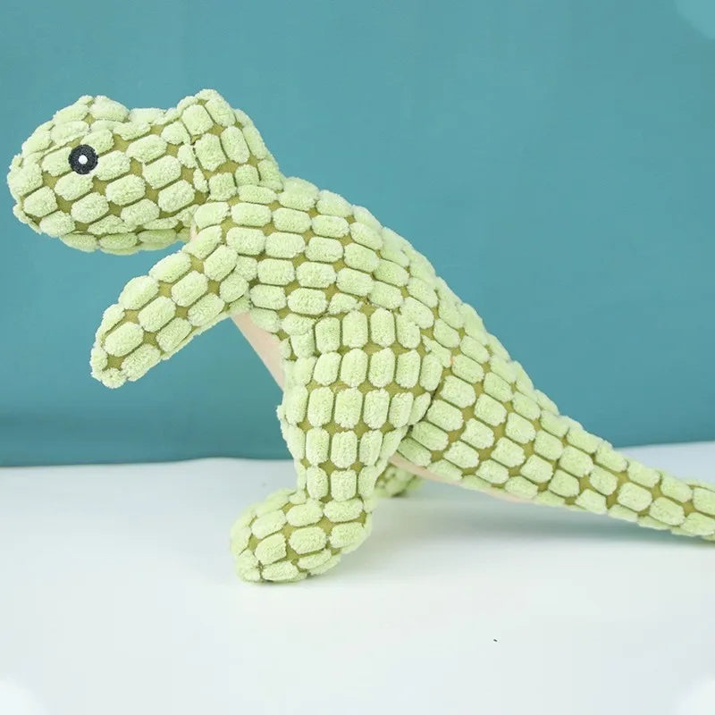 Interactive Plush Alligator Chew Toy with Squeaker for Dogs