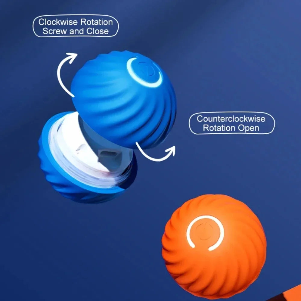 Interactive rechargeable electronic pet toy ball for dogs.