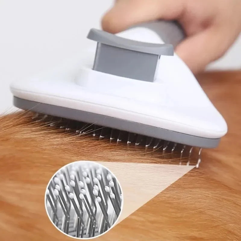 Self-Cleaning Pet Brush – Easy Grooming for Dogs & Cats!