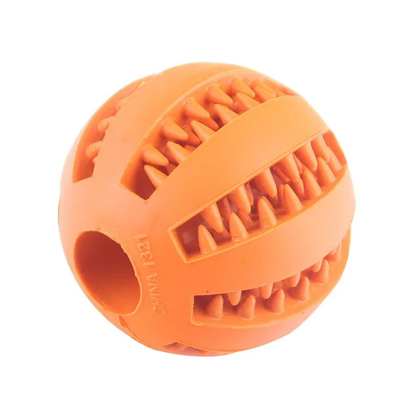 Interactive Dog Ball Toy for Small Dogs, Chew & Clean