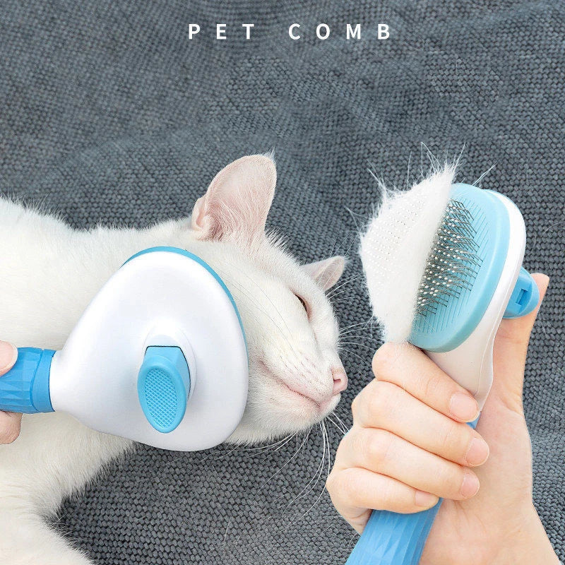 Stainless Steel Pet Grooming Brush for Dogs & Cats!