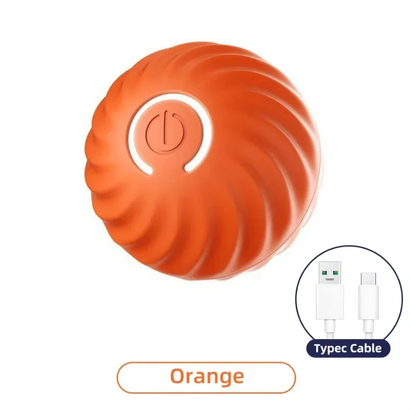 Interactive rechargeable electronic pet toy ball for dogs.