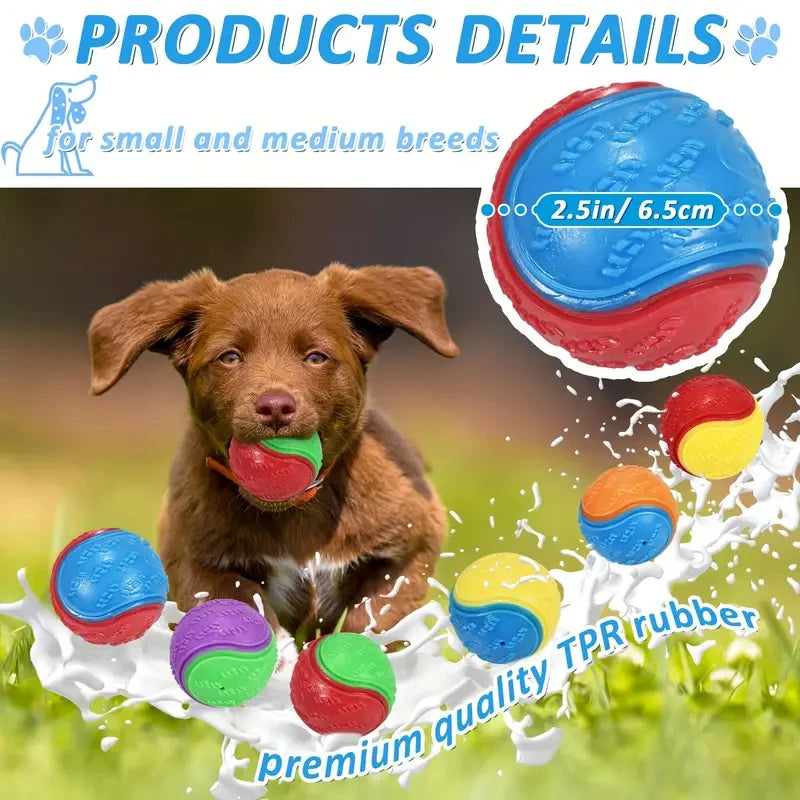 Soft Squeaky Dog Ball – Durable, Interactive & Teeth Cleaning!