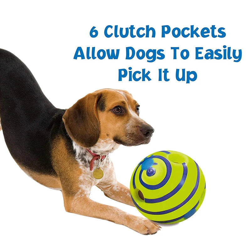 Self-Activated Squeaky Chew Ball – Fun & Teeth Cleaning!