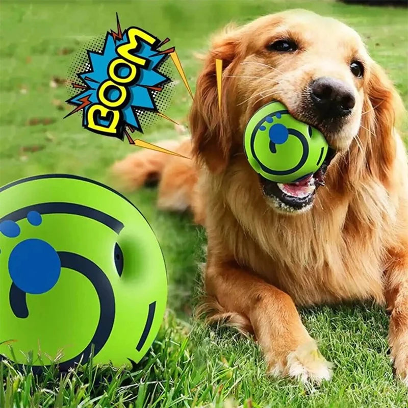 Self-Activated Squeaky Chew Ball – Fun & Teeth Cleaning!