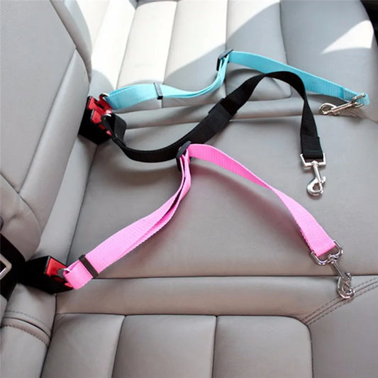 Dog Car Seat Belt Safety Harness with Leash and Collar