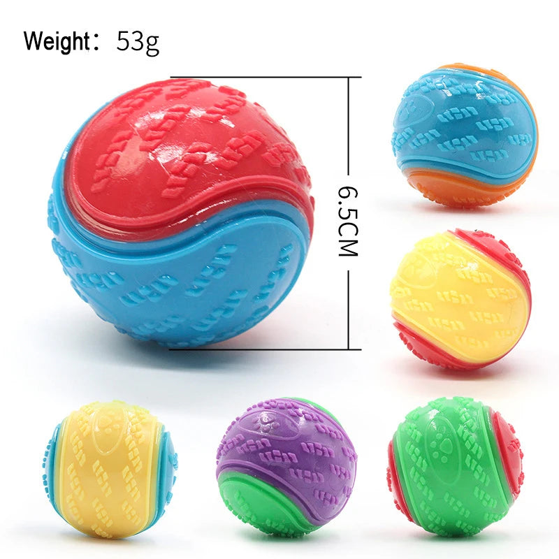 Soft Squeaky Dog Ball – Durable, Interactive & Teeth Cleaning!