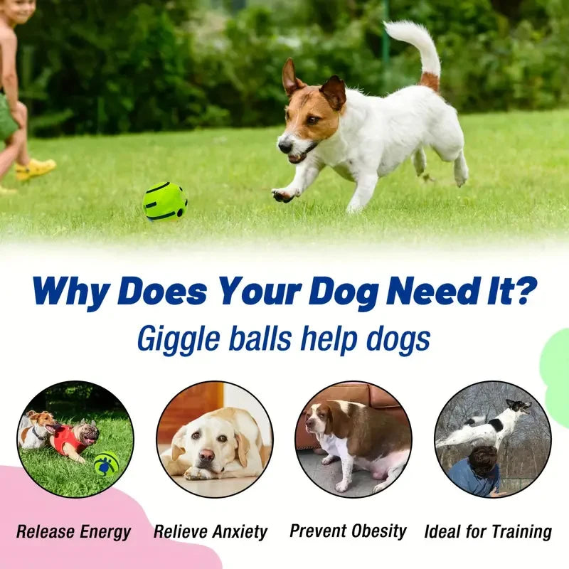 Self-Activated Squeaky Chew Ball – Fun & Teeth Cleaning!