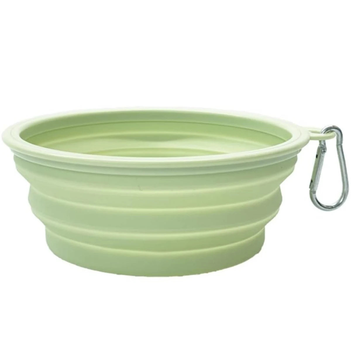 Portable Folding Silicone Bowl with Carabiner for Dogs & Cats