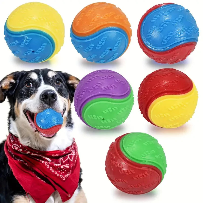 Soft Squeaky Dog Ball – Durable, Interactive & Teeth Cleaning!