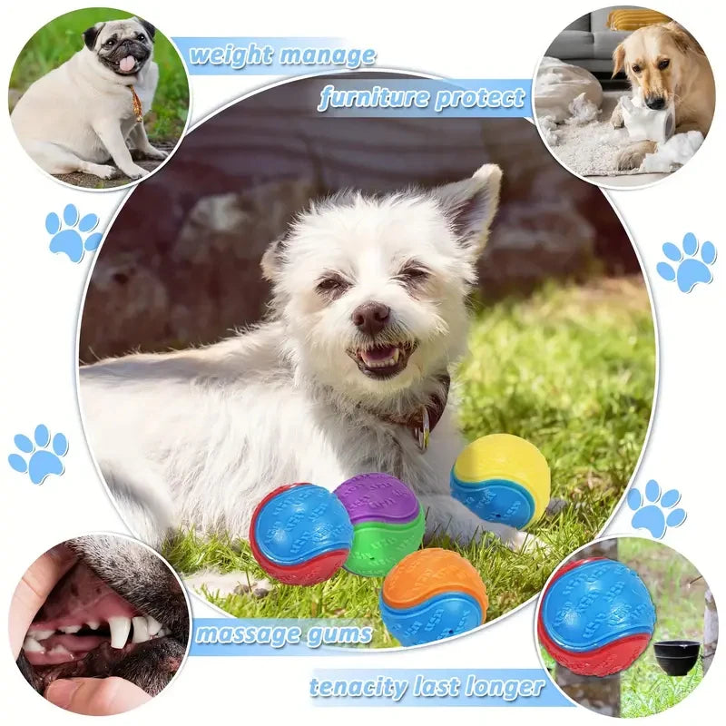 Soft Squeaky Dog Ball – Durable, Interactive & Teeth Cleaning!