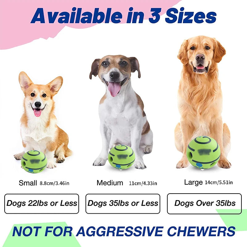 Self-Activated Squeaky Chew Ball – Fun & Teeth Cleaning!