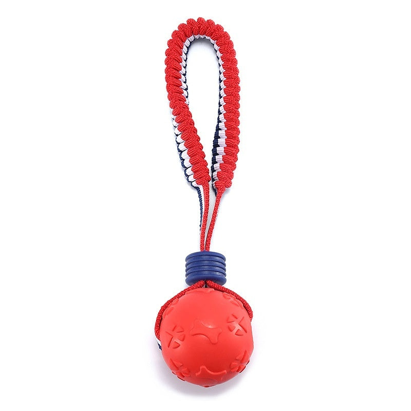 Interactive Dog Toy Ball with Rope for Chewing and Training