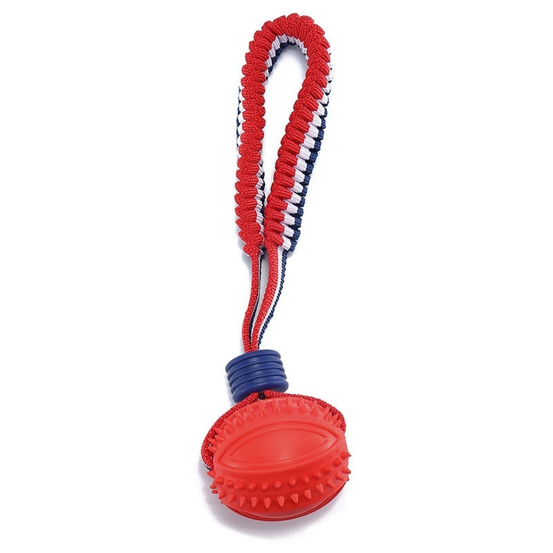 Interactive Dog Toy Ball with Rope for Chewing and Training