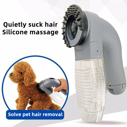 Portable Electric Pet Hair Vacuum & Massage Cleaner